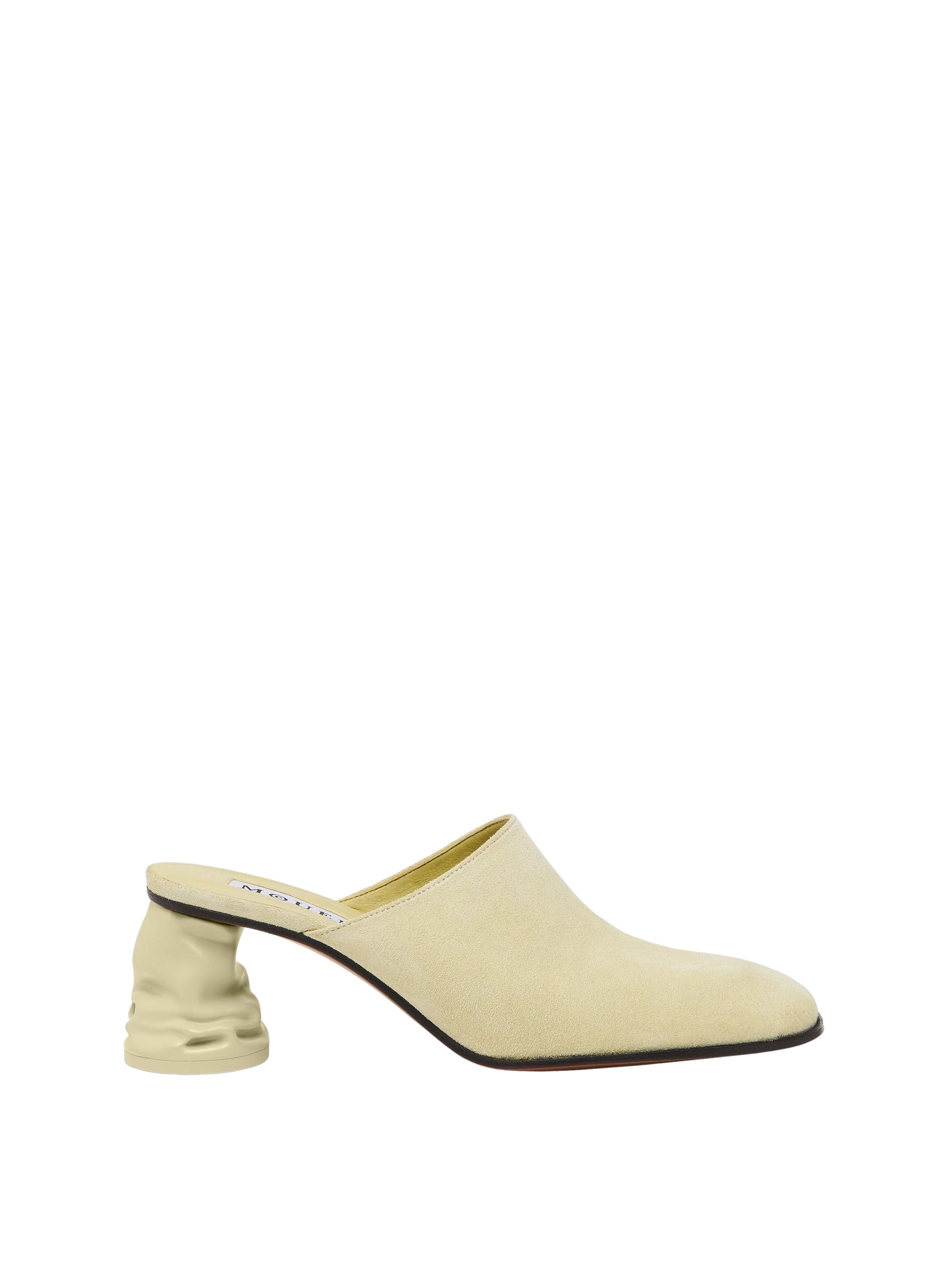 Mules à bout carré 70 en daim - Sisal