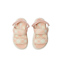 23 qty Sandales à motif check - Cool Rose Pink