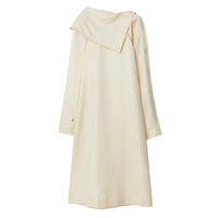 8 qty Robe en laine et soie - Cream