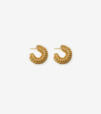 3 qty Boucles d'oreilles Armour pavées - Gold & Clear