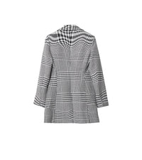 27 qty Veste en laine pied-de-poule ondulé - Monochrome