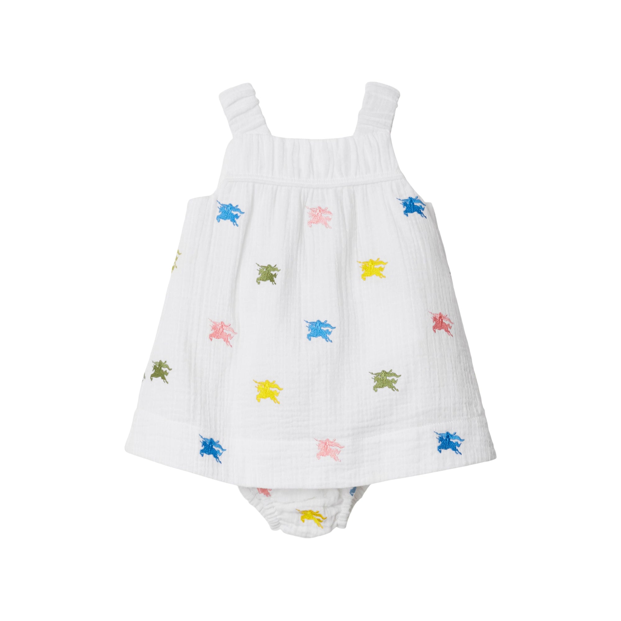 33 qty Robe et bloomer en coton à motif cavalier - Multicolor Pattern