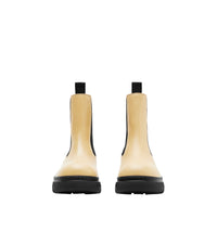 76 qty Bottines Chelsea Creeper en cuir - Custard