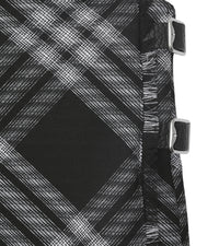 23 qty Robe kilt en laine à motif check - Monochrome