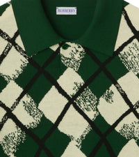 8 qty Polo en coton argyle - Ivy