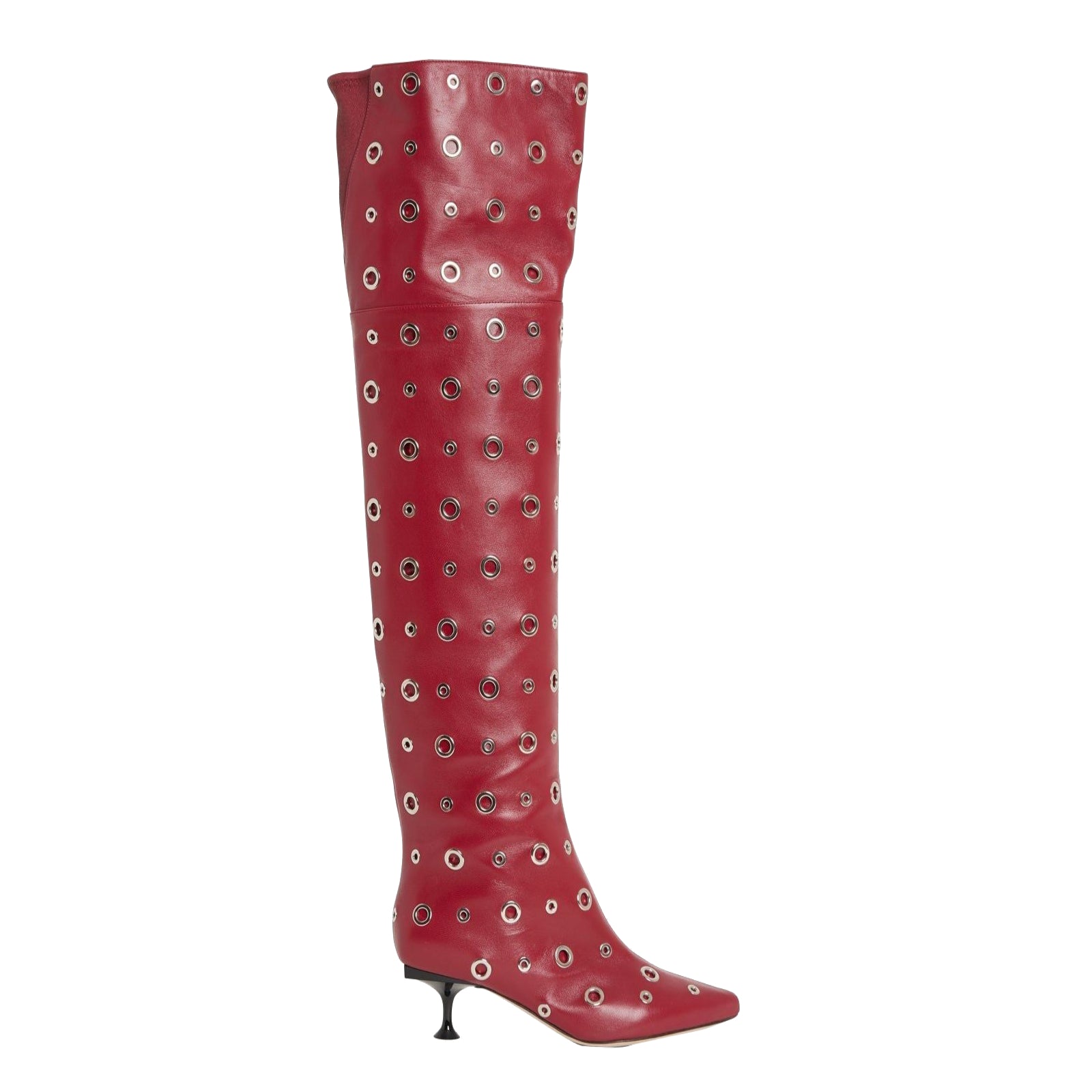Sr Milano 50 thigh-high boots - Deep Red