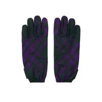 12 qty Gants à motif check - Deep Royal Check