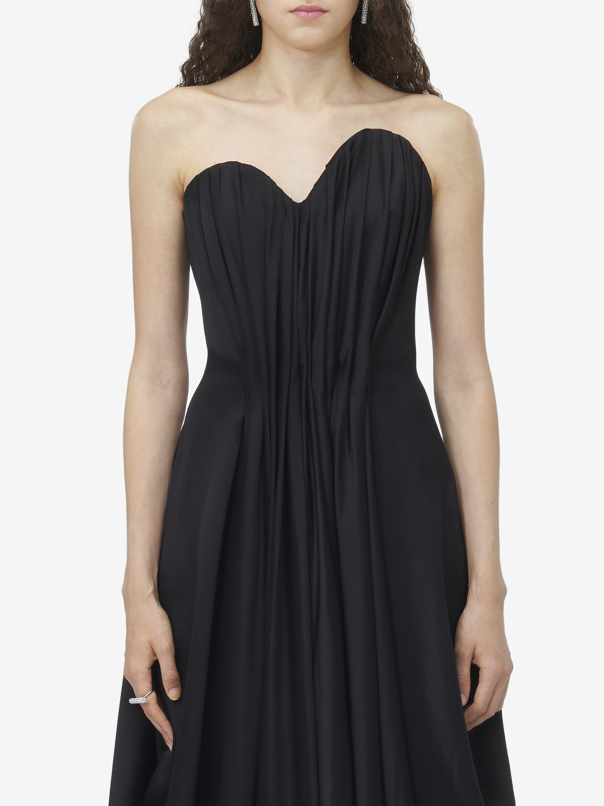 Robe longue drapée - Black