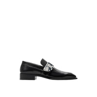 105 qty Mocassins Shield en cuir - Black