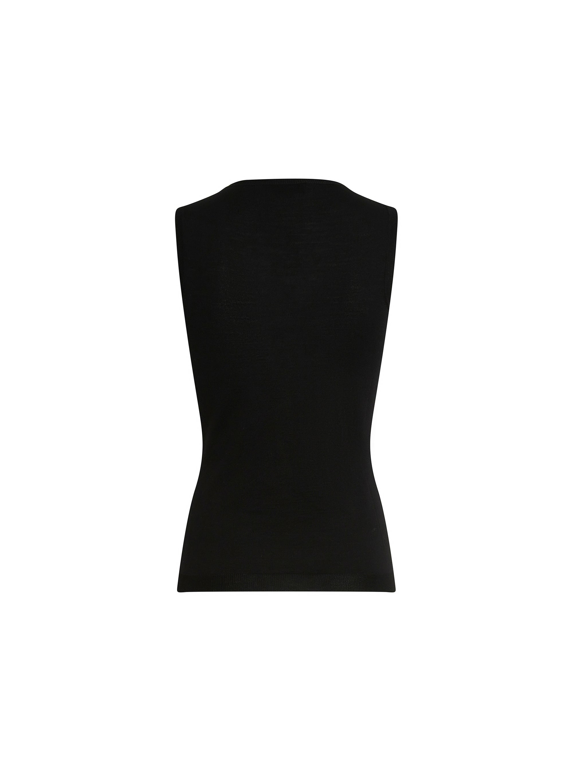 Débardeur tricoté en laine - Black