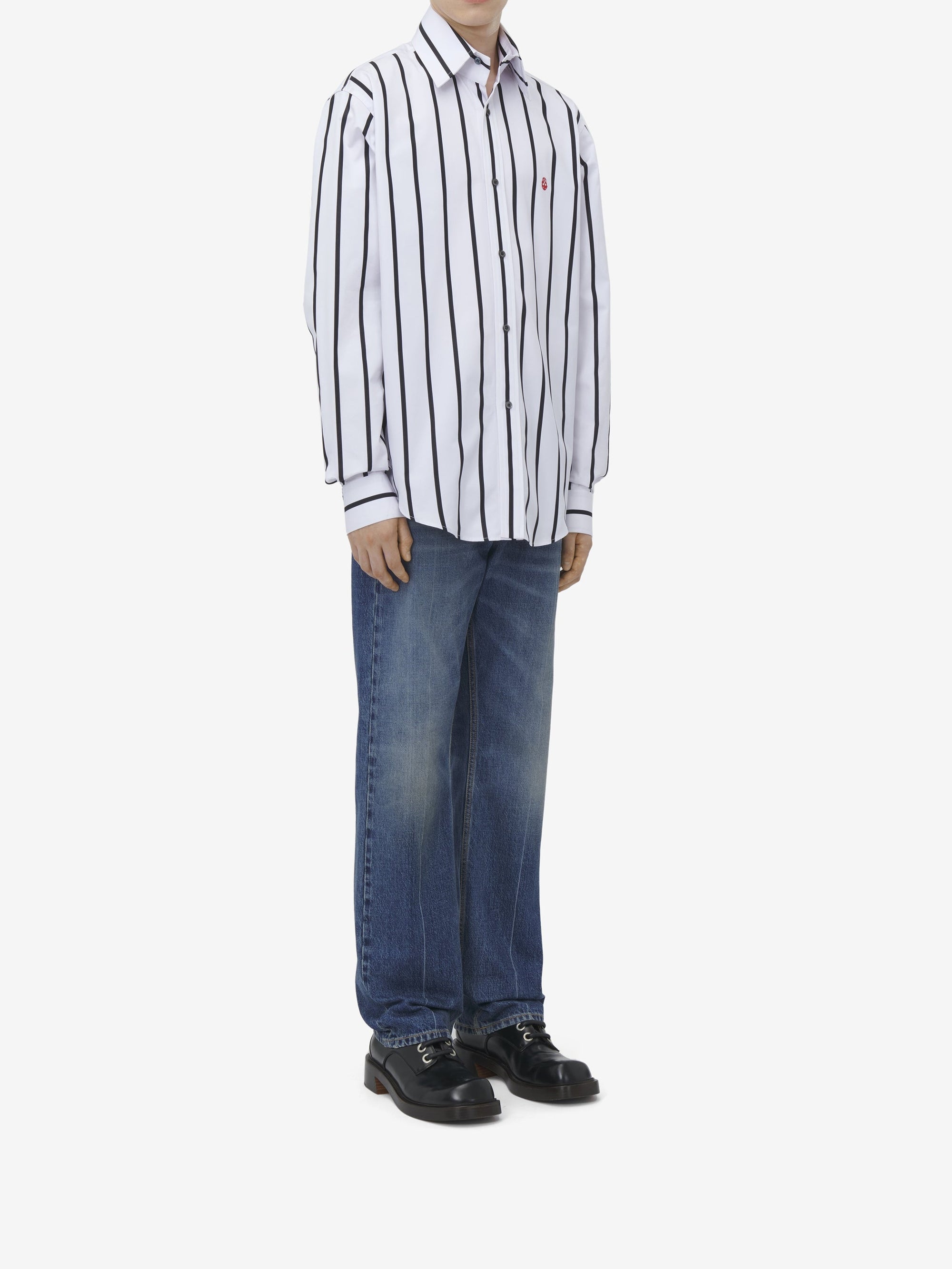 Chemise avec broderie - White Black