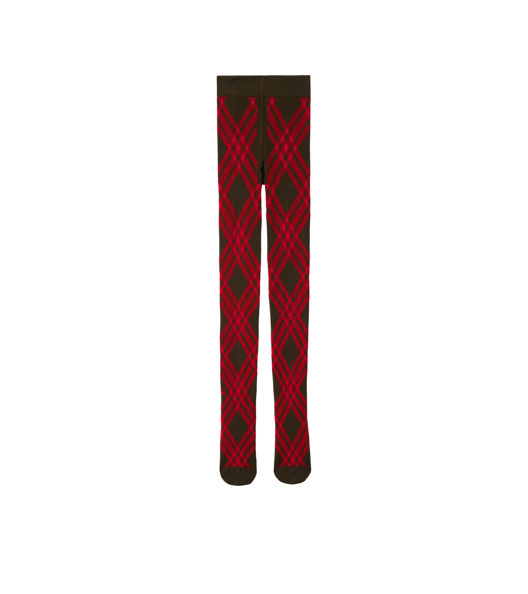 2 qty Collants en laine mélangée à motif check - Snug & Pillar