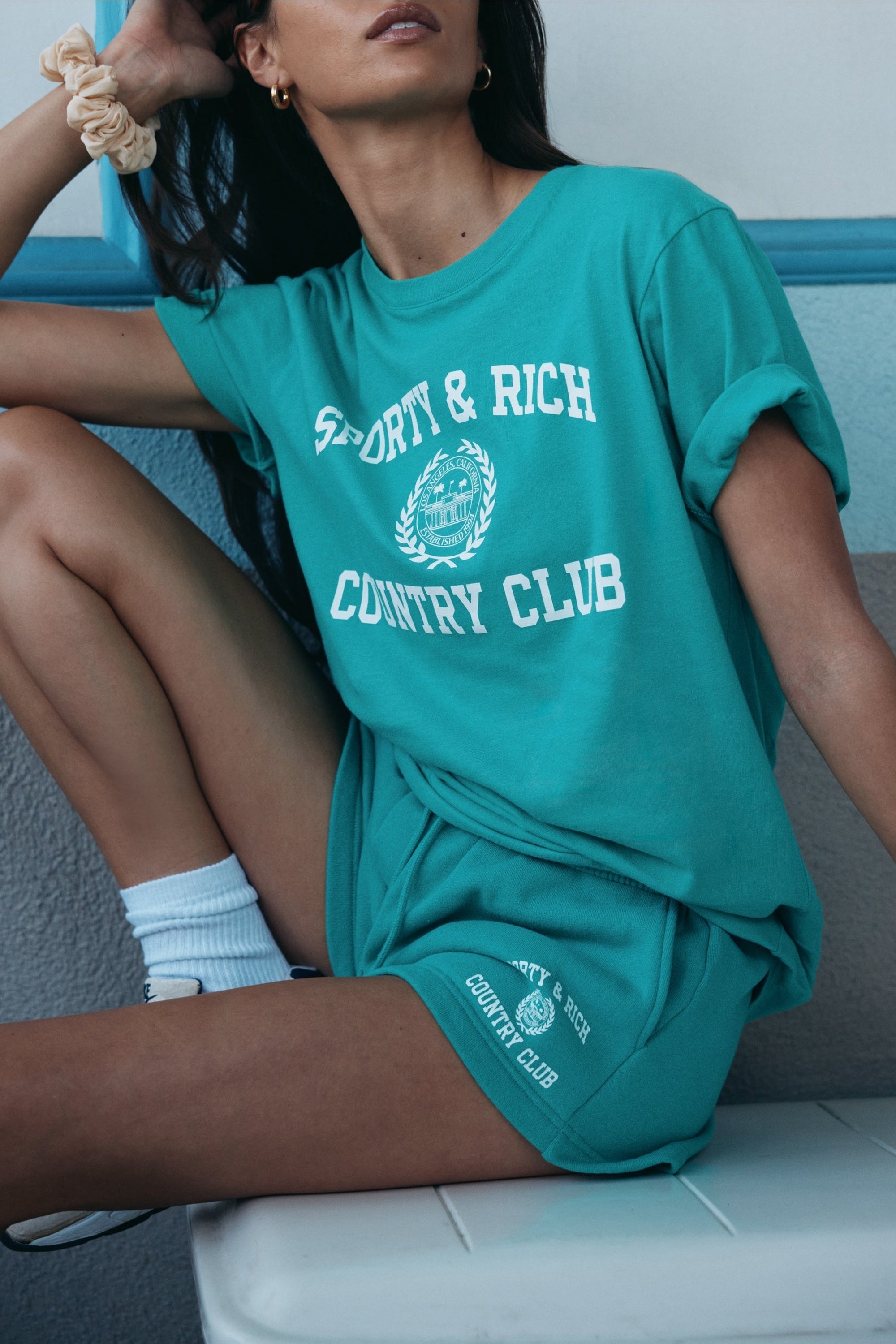 Short Varsity à poches - Spring Green