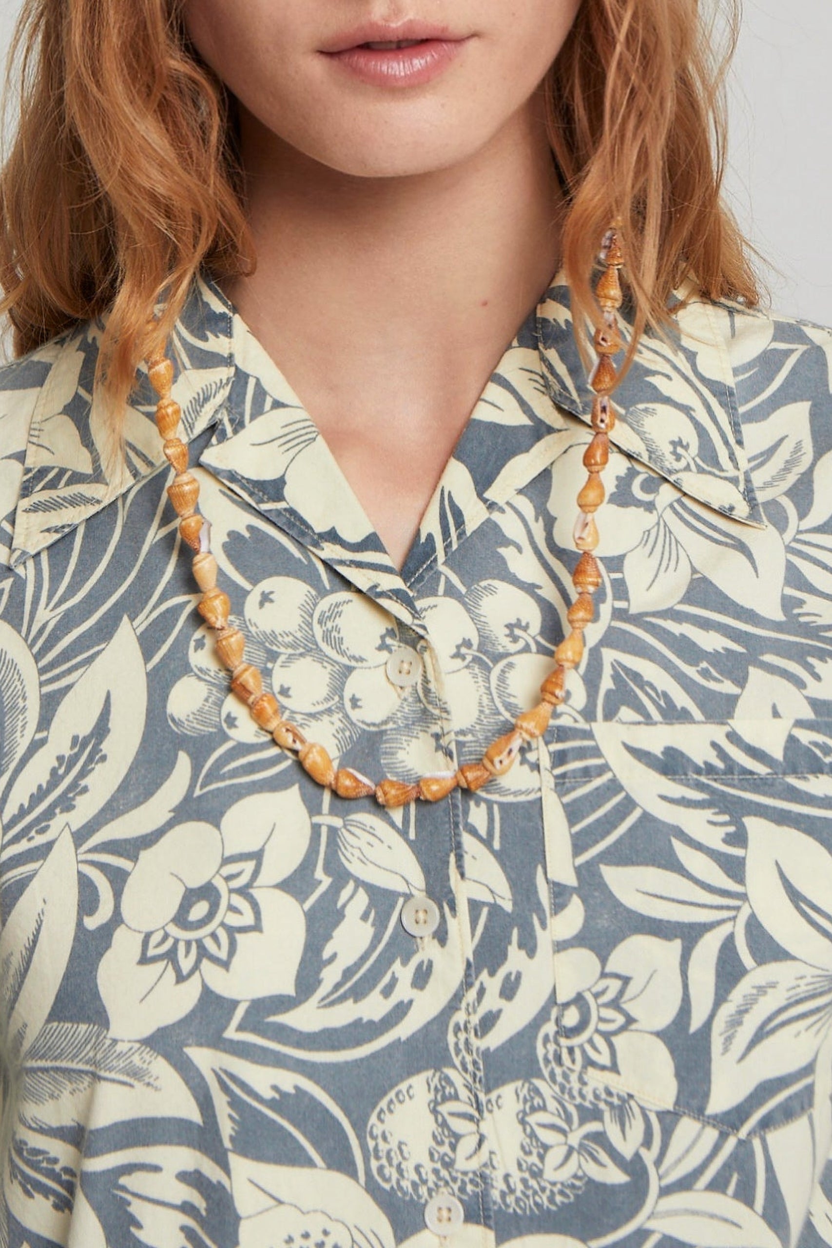 Blouse Rick à manches 3/4 - Blue