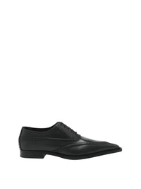 Mules à bout pointu en cuir - Black