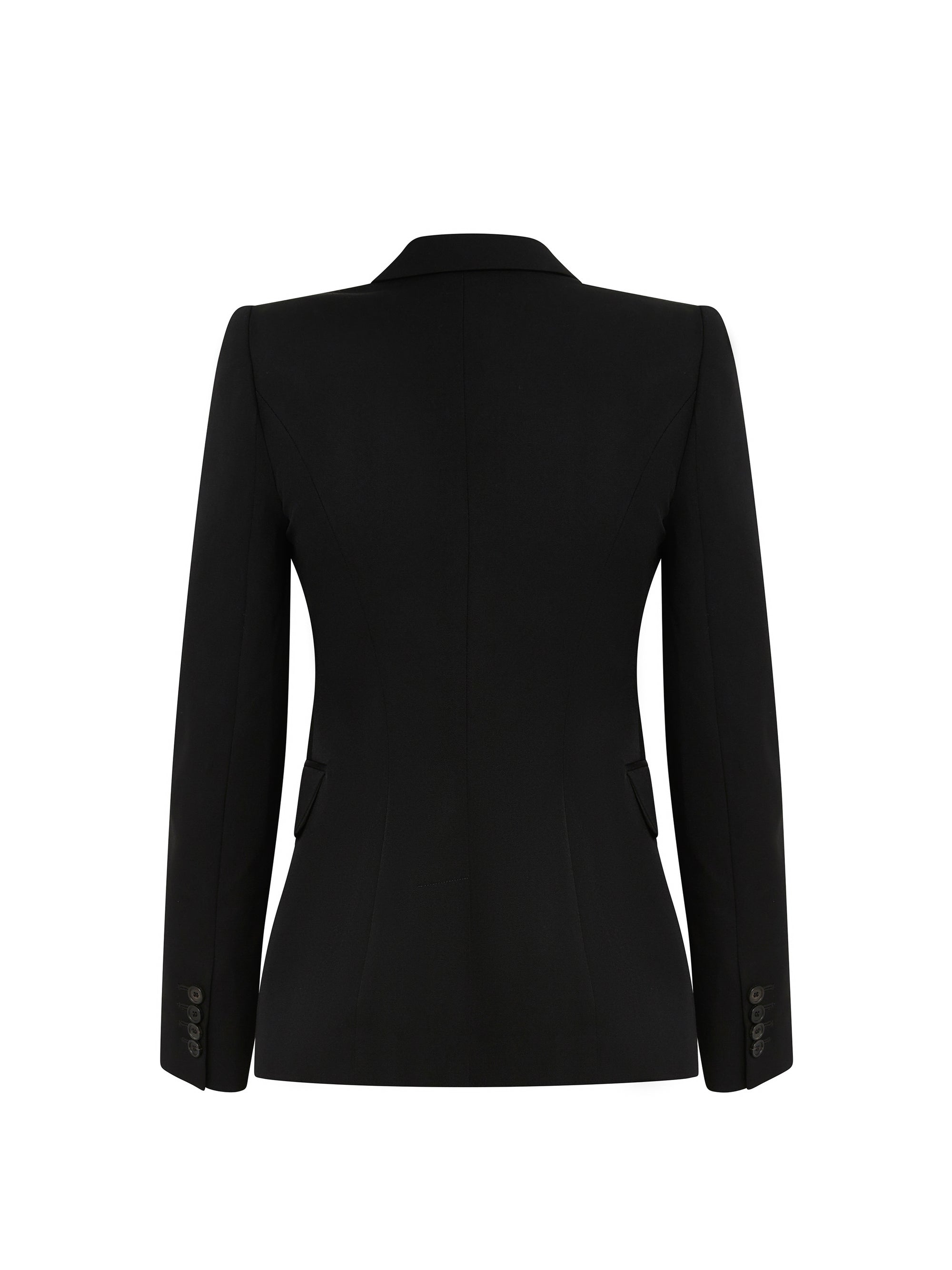 Blazer avec poches en laine - Black