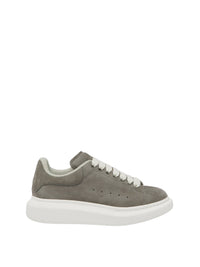 Sneakers avec logo en cuir - Warm Grey