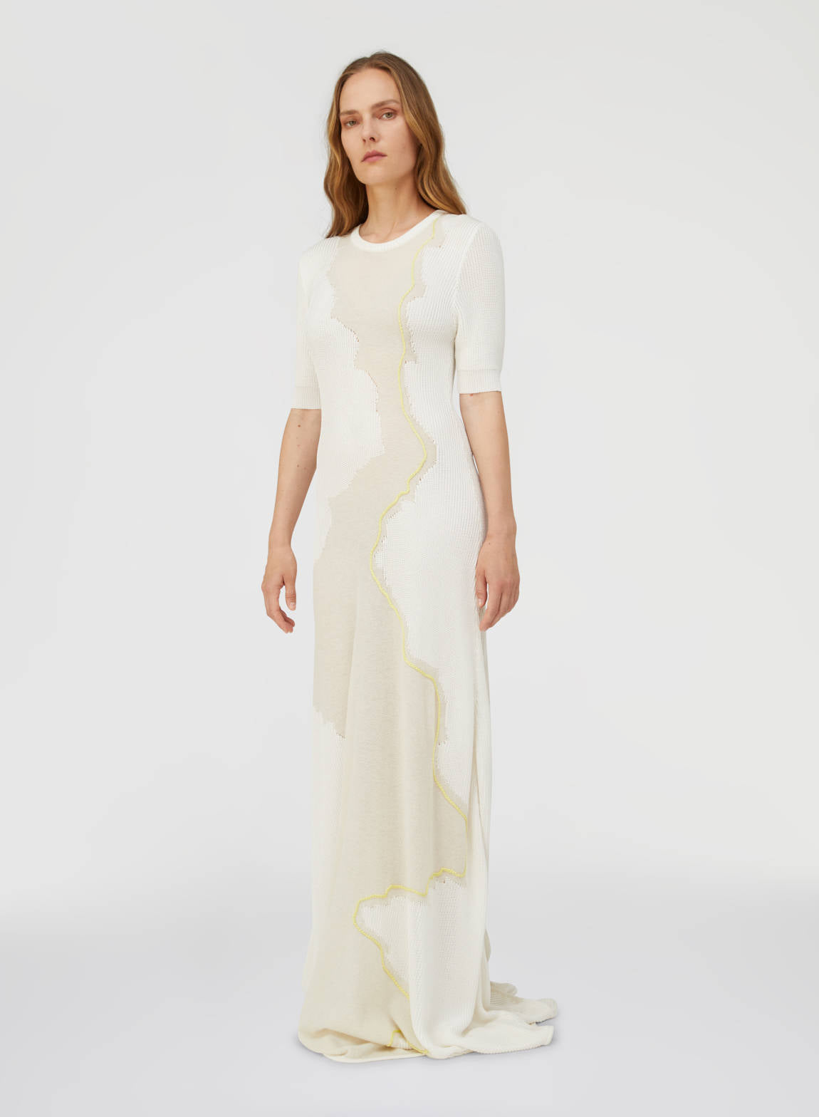 IVORY STRUGGLE AND PEACE DRESS