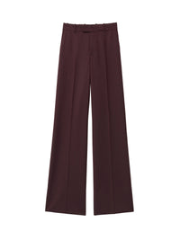 Pantalon avec poches en laine - Bordeaux