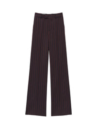 Pantalon avec poches en laine - Black Bordeaux