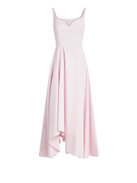 Robe asymétrique à bretelles - Ice Pink