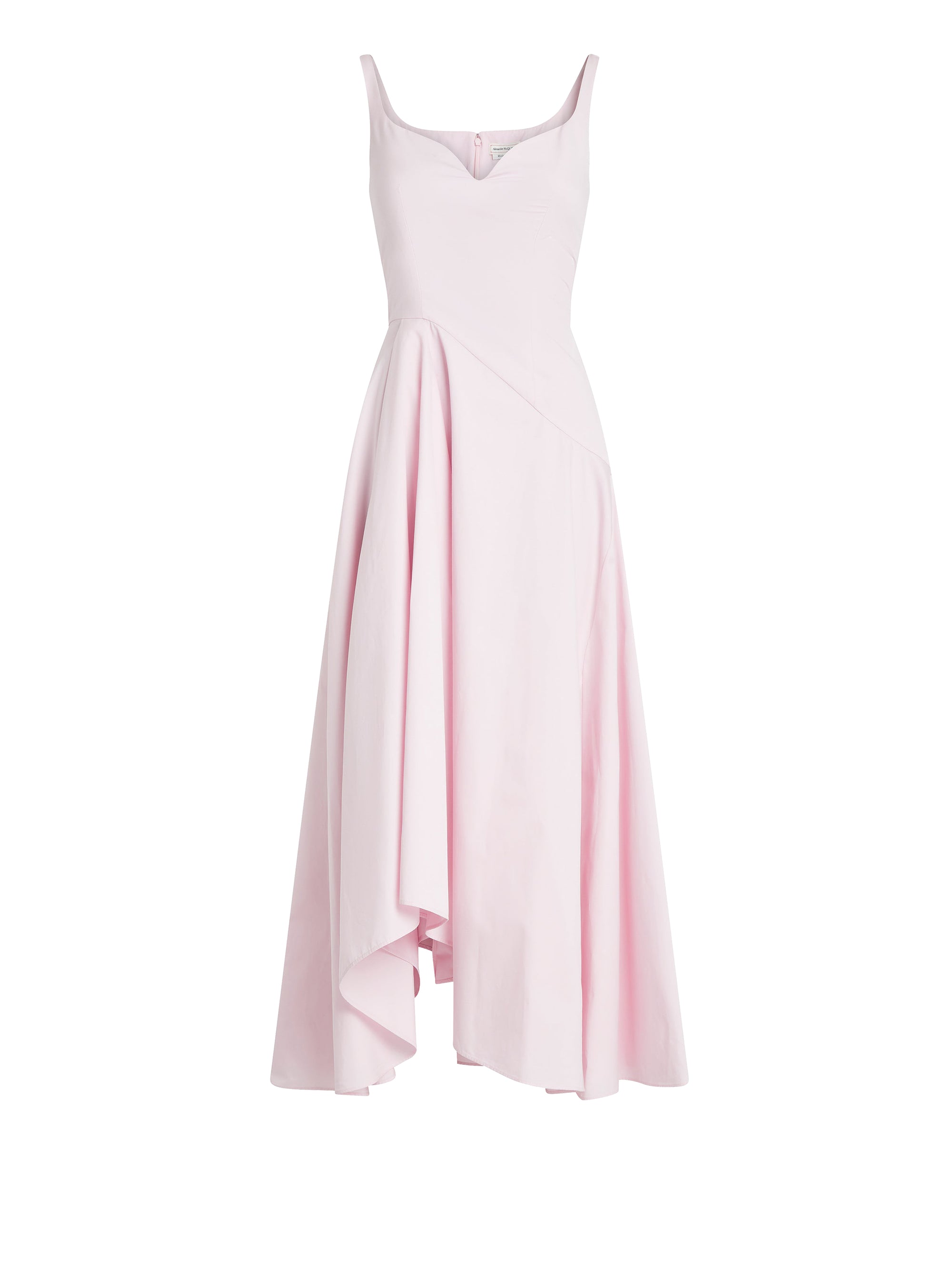 Robe asymétrique à bretelles - Ice Pink