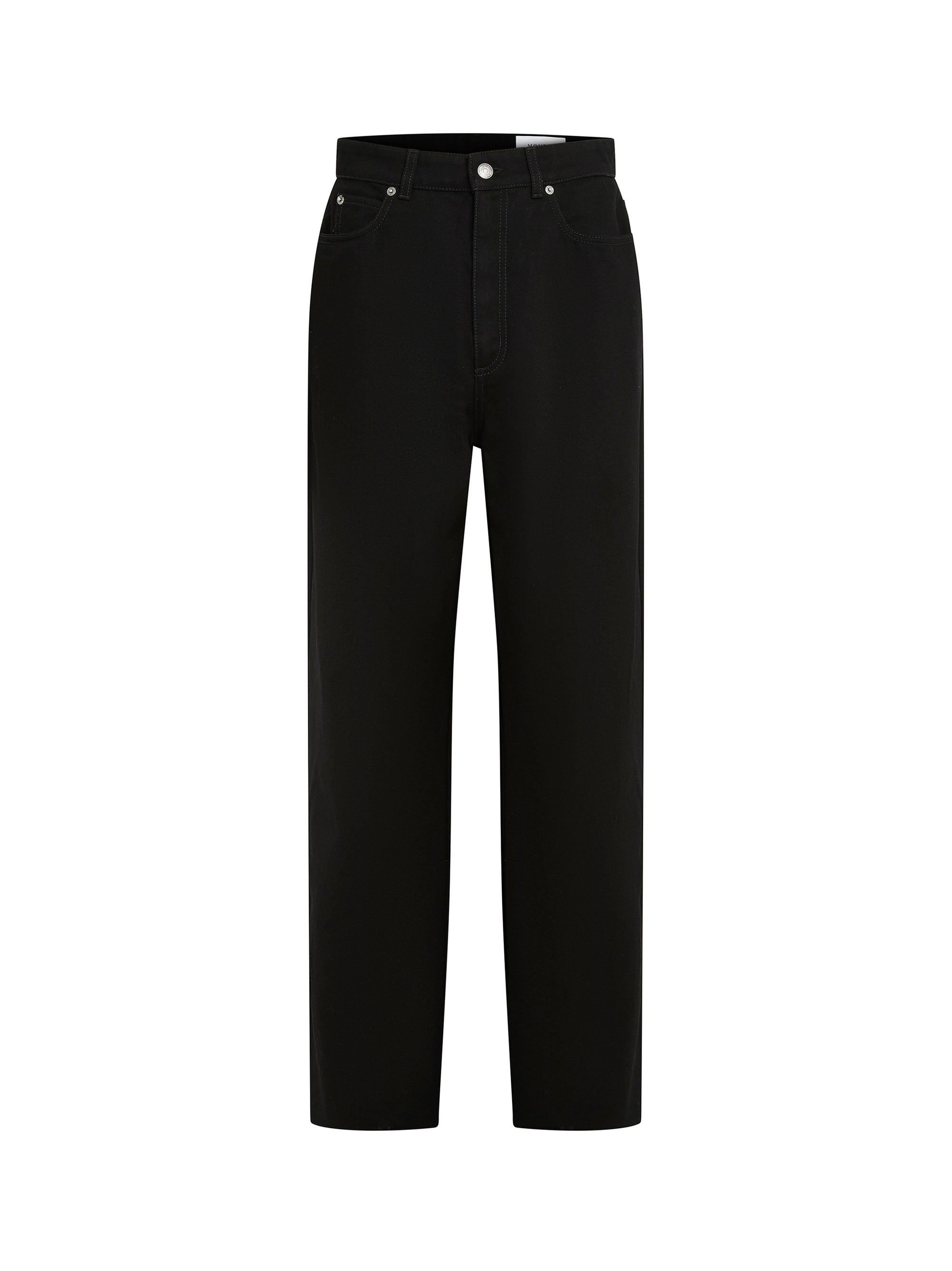 Pantalon large en denim - Black