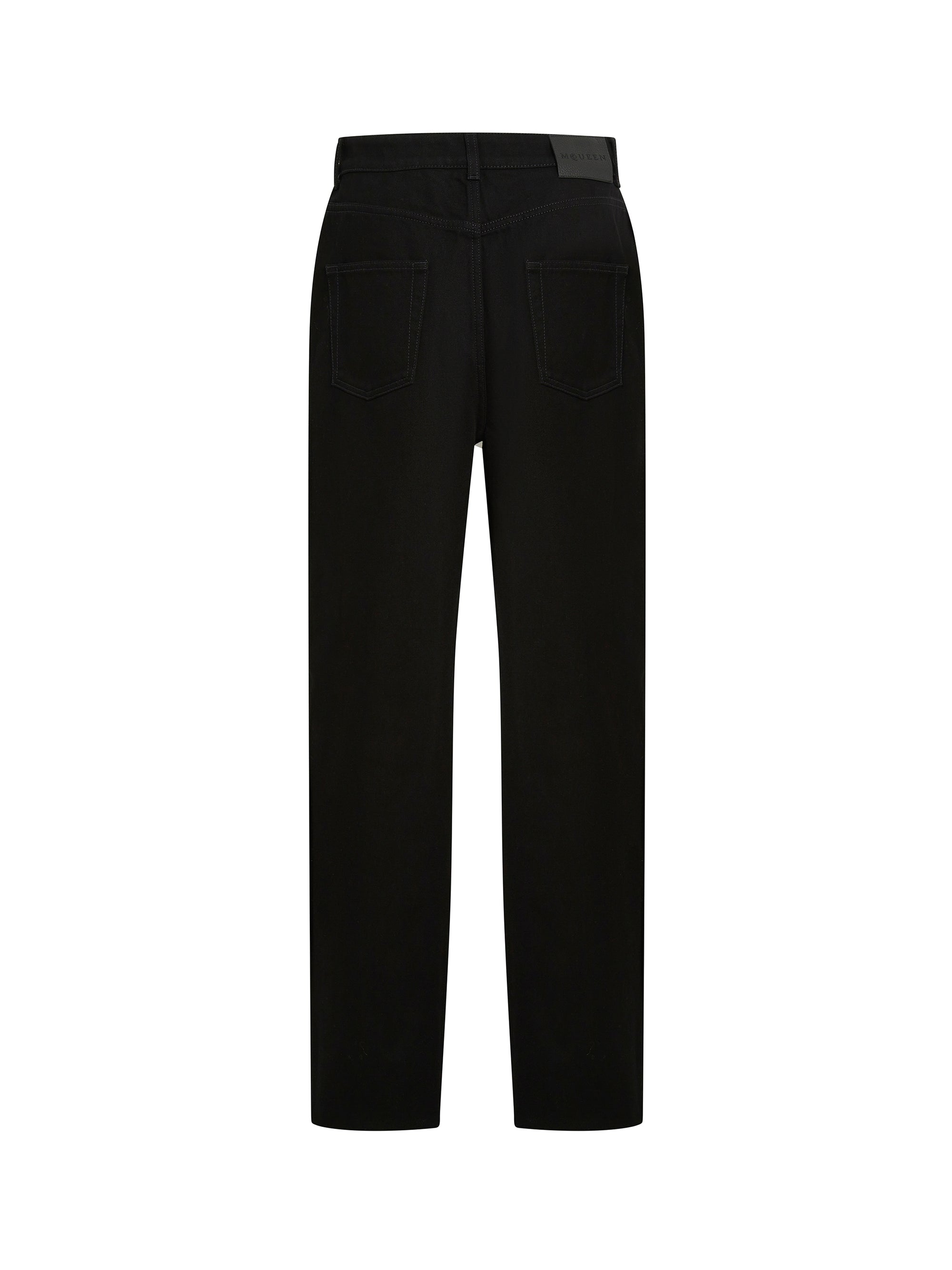 Pantalon large en denim - Black