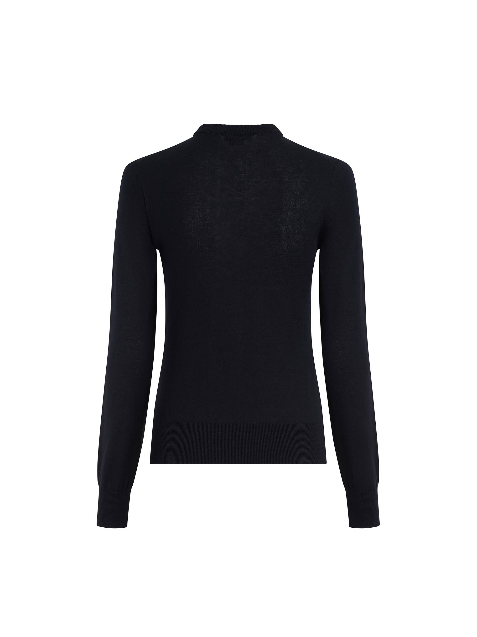 Pull à col rond en maille - Navy