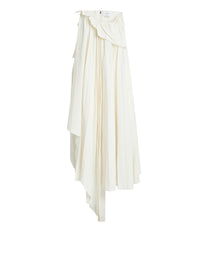 Robe asymétrique drapée - Ivory