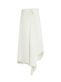 Robe asymétrique drapée - Ivory