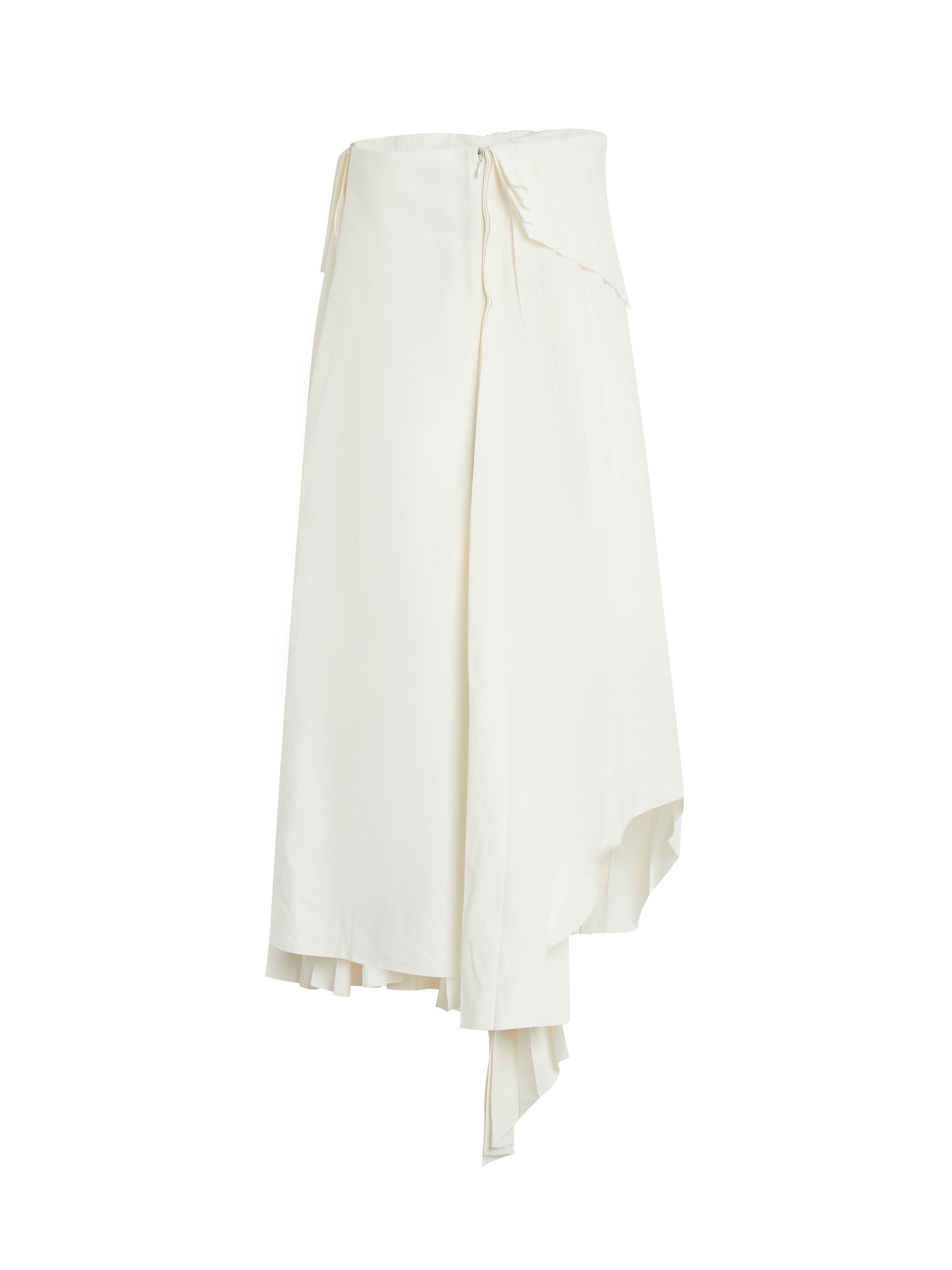 Robe asymétrique drapée - Ivory