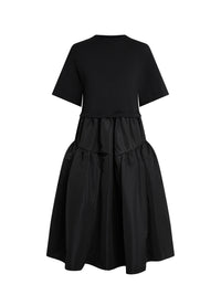 Robe t-shirt évasée - Black
