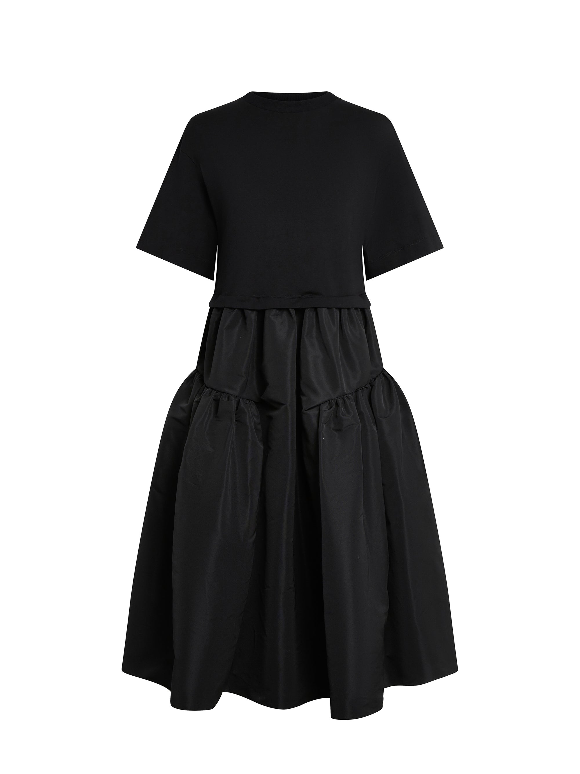 Robe t-shirt évasée - Black