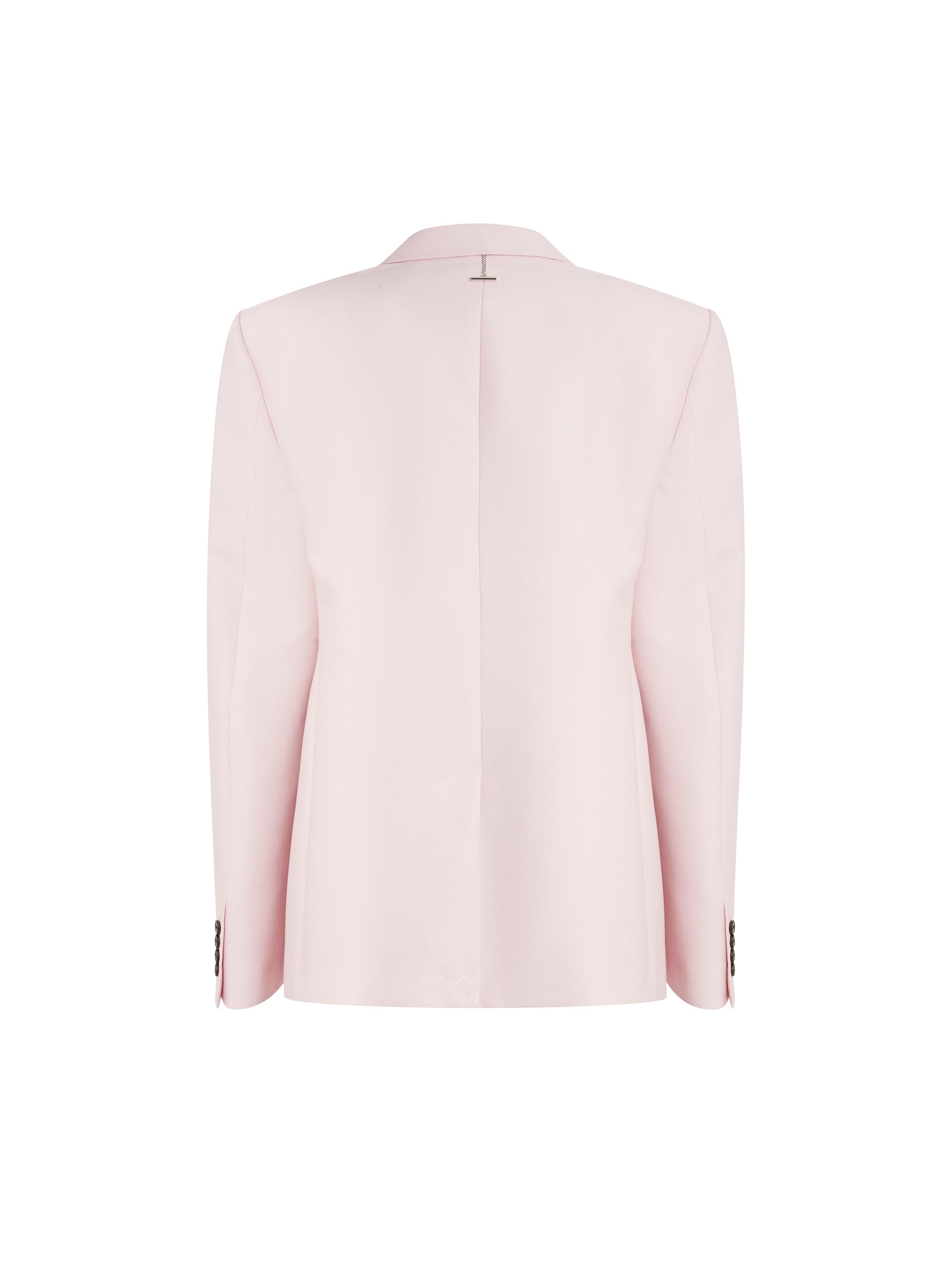 Blazer boutonné en laine - Rose