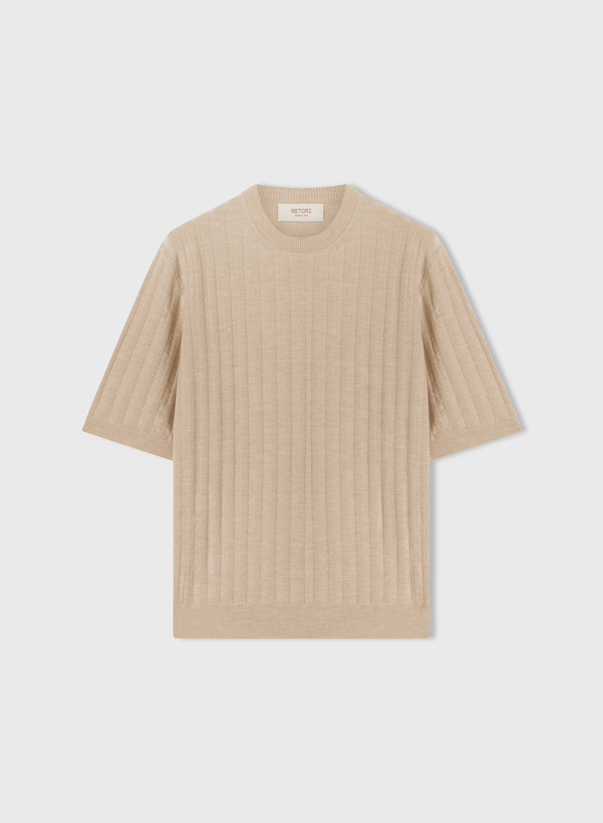 NATURAL MINI CABLE TSHIRT