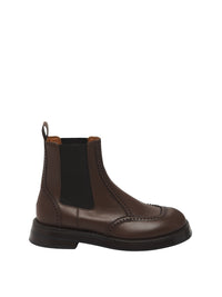 Bottines Chelsea en cuir - Brown
