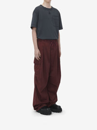 Pantalon cargo large - Bordeaux