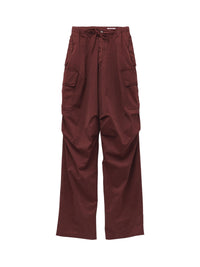 Pantalon cargo large - Bordeaux