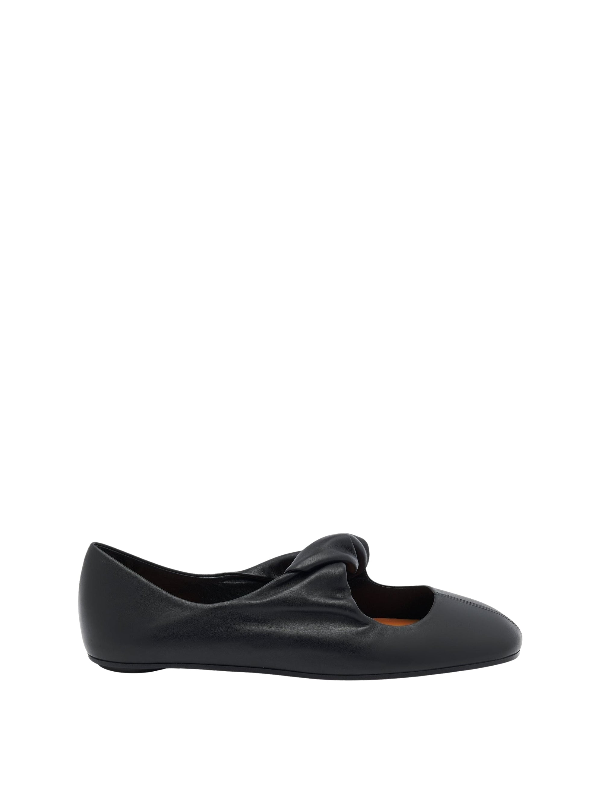 Ballerines avec sangles 50 en cuir - Black