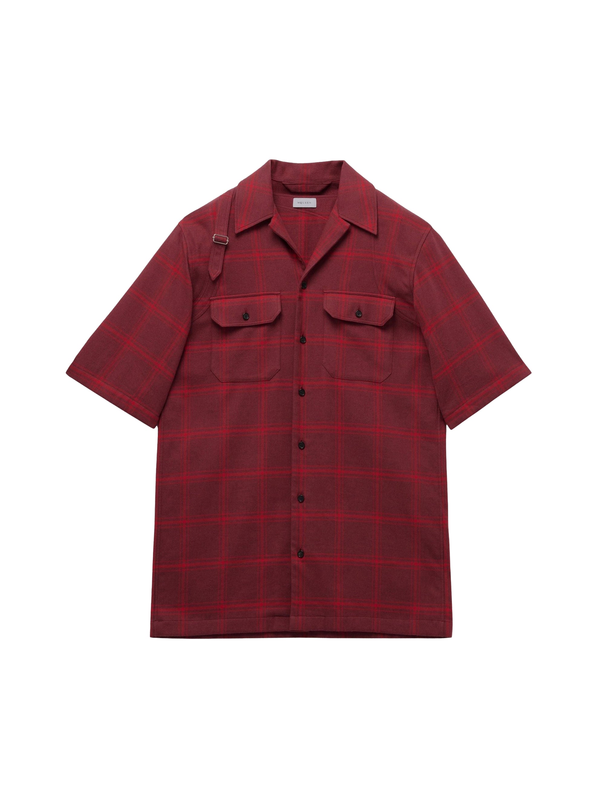Chemise imprimée à manches courtes - Bordeaux Red