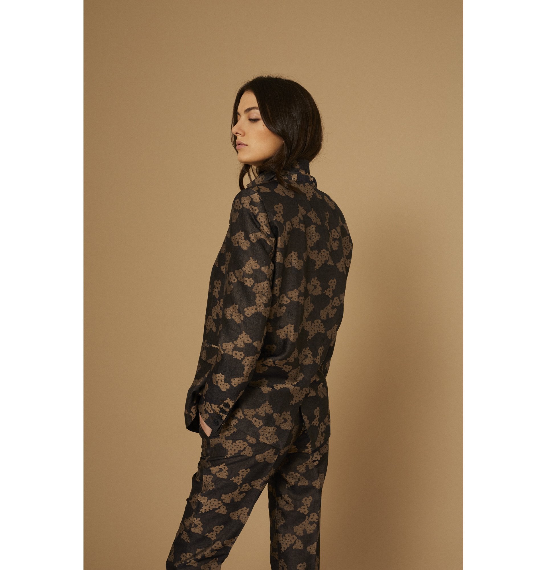 NAVY/BEIGE PANTALON ADELEBIS