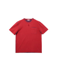 Embroidered T-shirt - Bordeaux Red