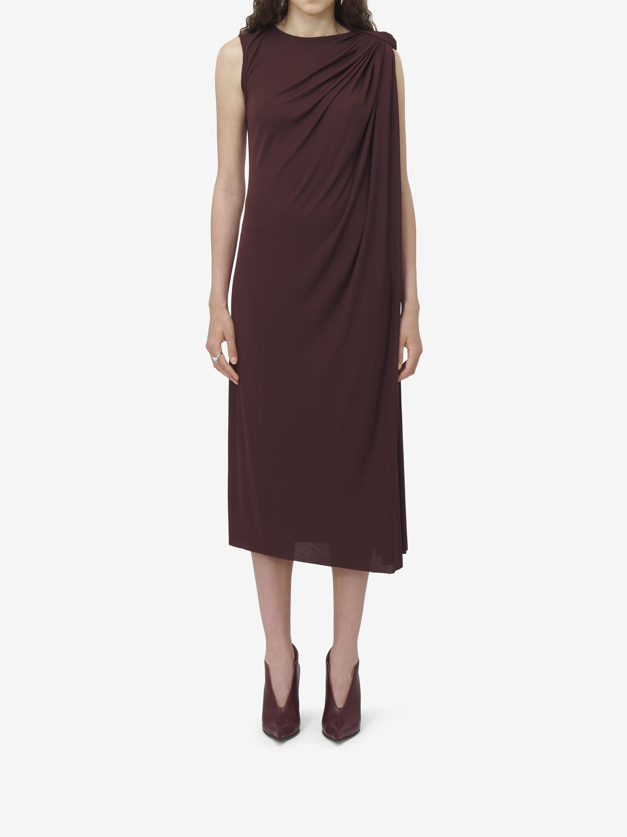 Robe midi sans manches - Burgundy