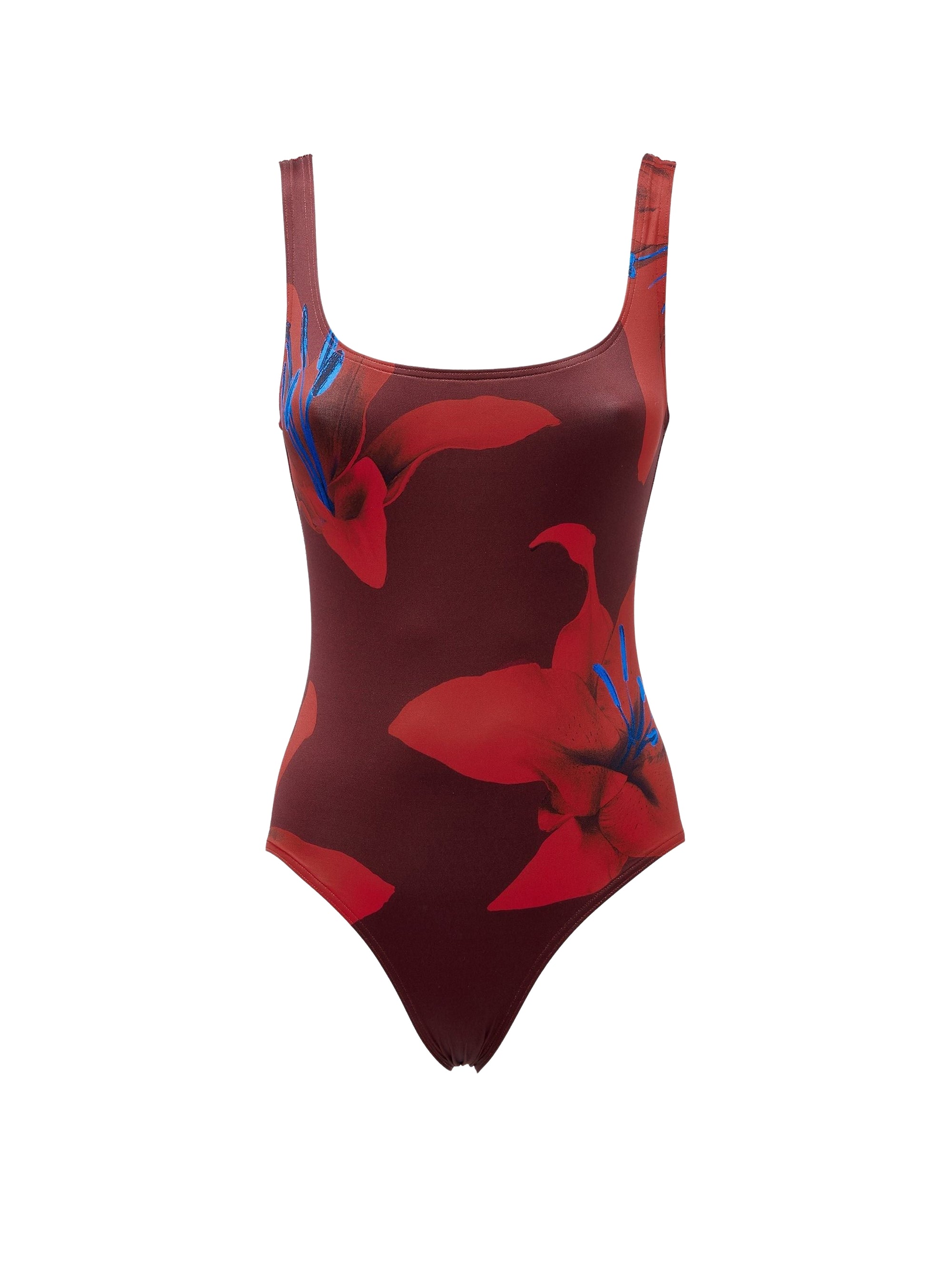 Maillot une pièce à imprimé - Bordeaux Red