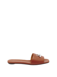 Mules T-Bar 50 en cuir - Siena Silver