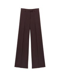 Pantalon à rayures en laine - Dark Burgundy