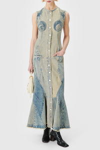 PRIX MARQUE : 650€_Grey Denim Robe - Grey Denim