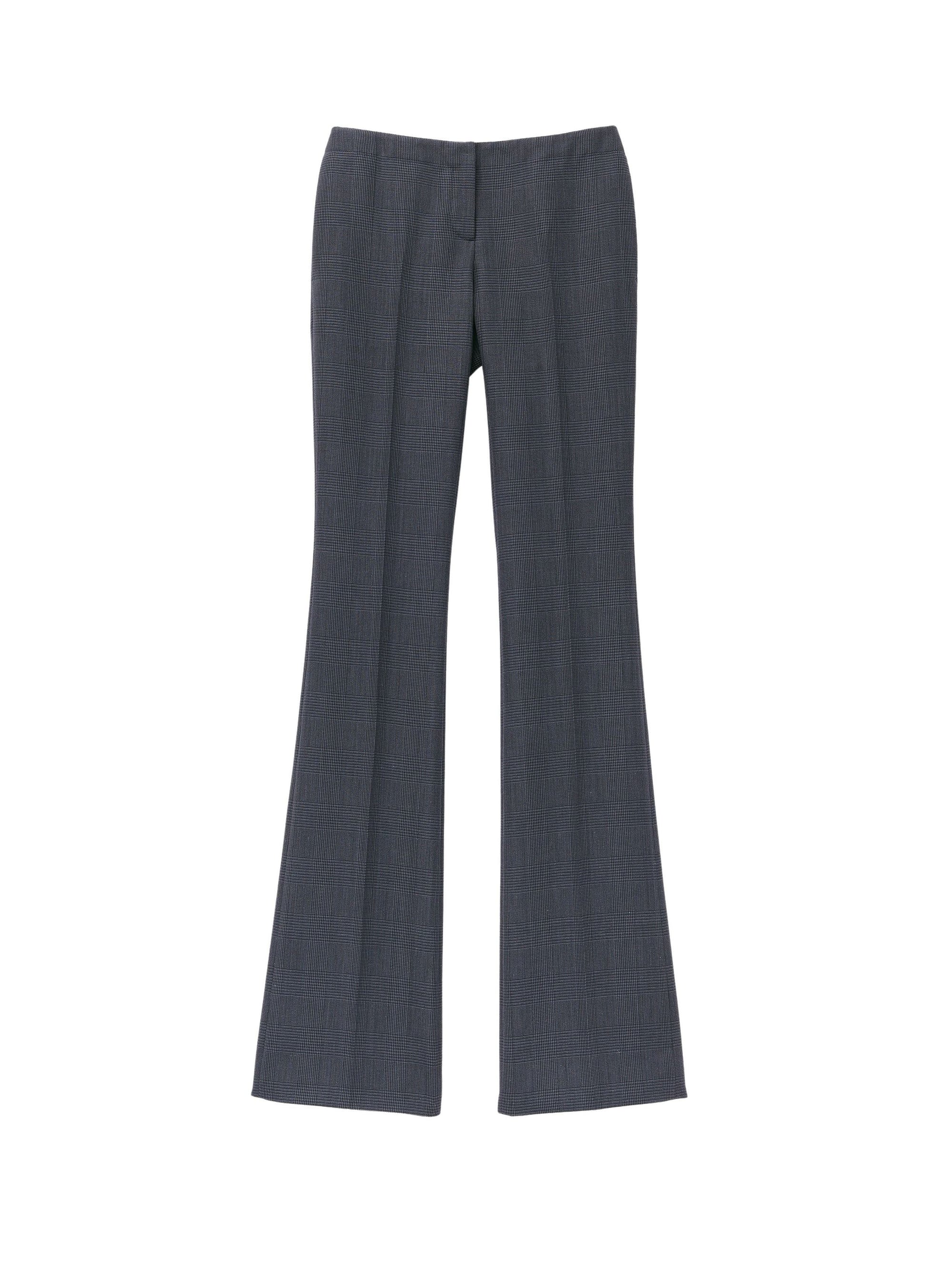 Pantalon taille basse en laine - Black Dark Grey