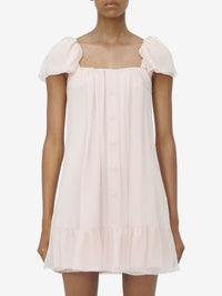 Robe courte en soie - Soft Ivory Pink